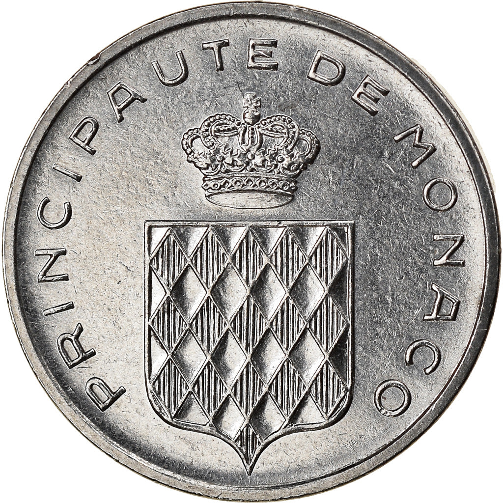 Coin, Monaco, Rainier III, Centime, 1977, AU(55-58), Stainless Steel, KM:155