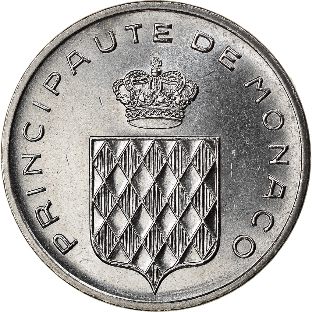 Coin, Monaco, Rainier III, Centime, 1977, AU(55-58), Stainless Steel, KM:155