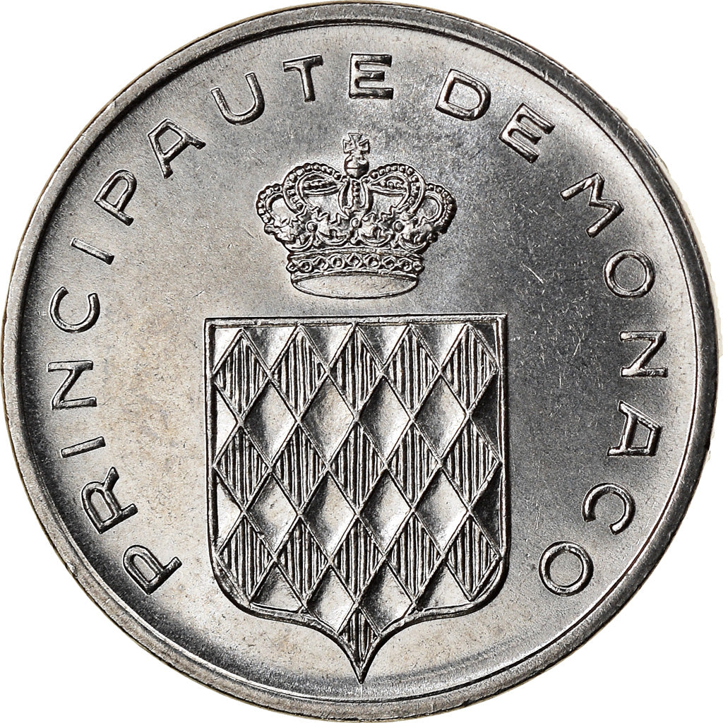 Coin, Monaco, Rainier III, Centime, 1977, AU(55-58), Stainless Steel, KM:155