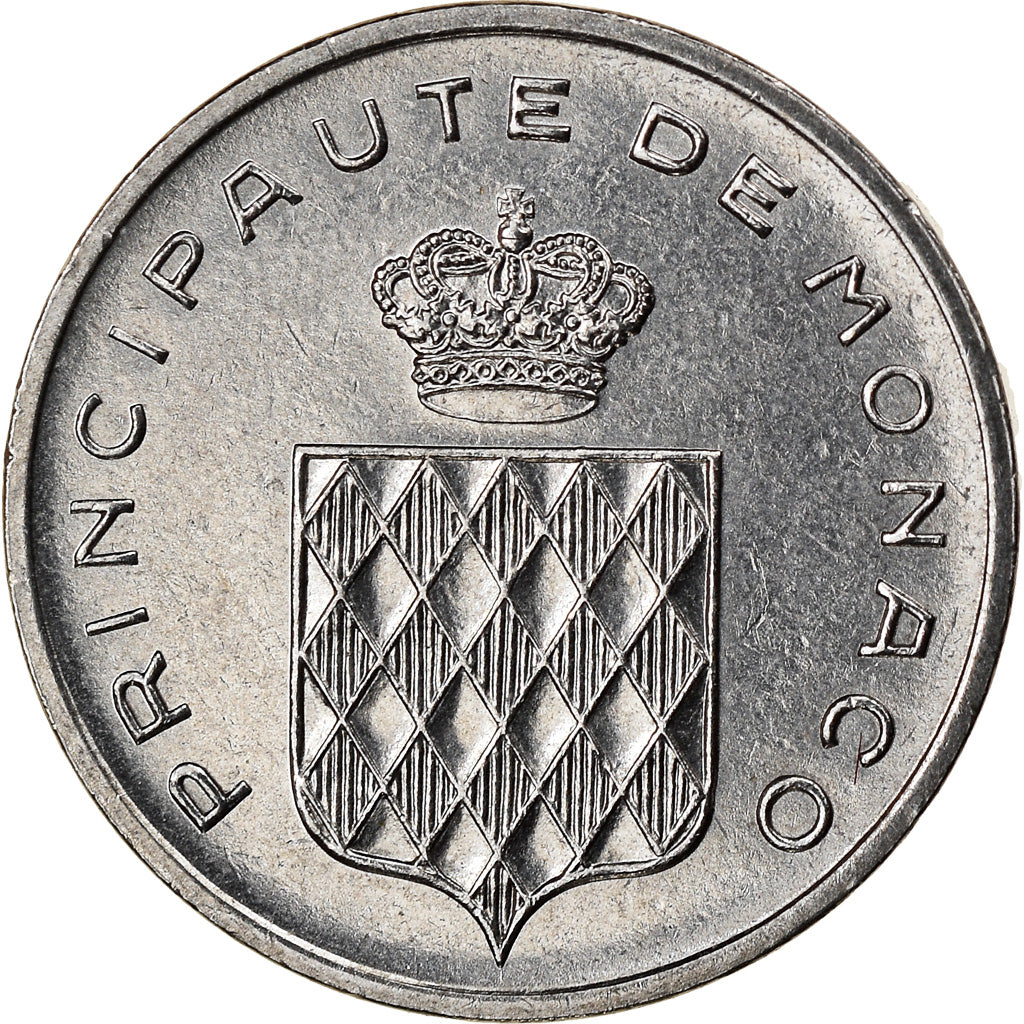 Coin, Monaco, Rainier III, Centime, 1977, AU(55-58), Stainless Steel, KM:155