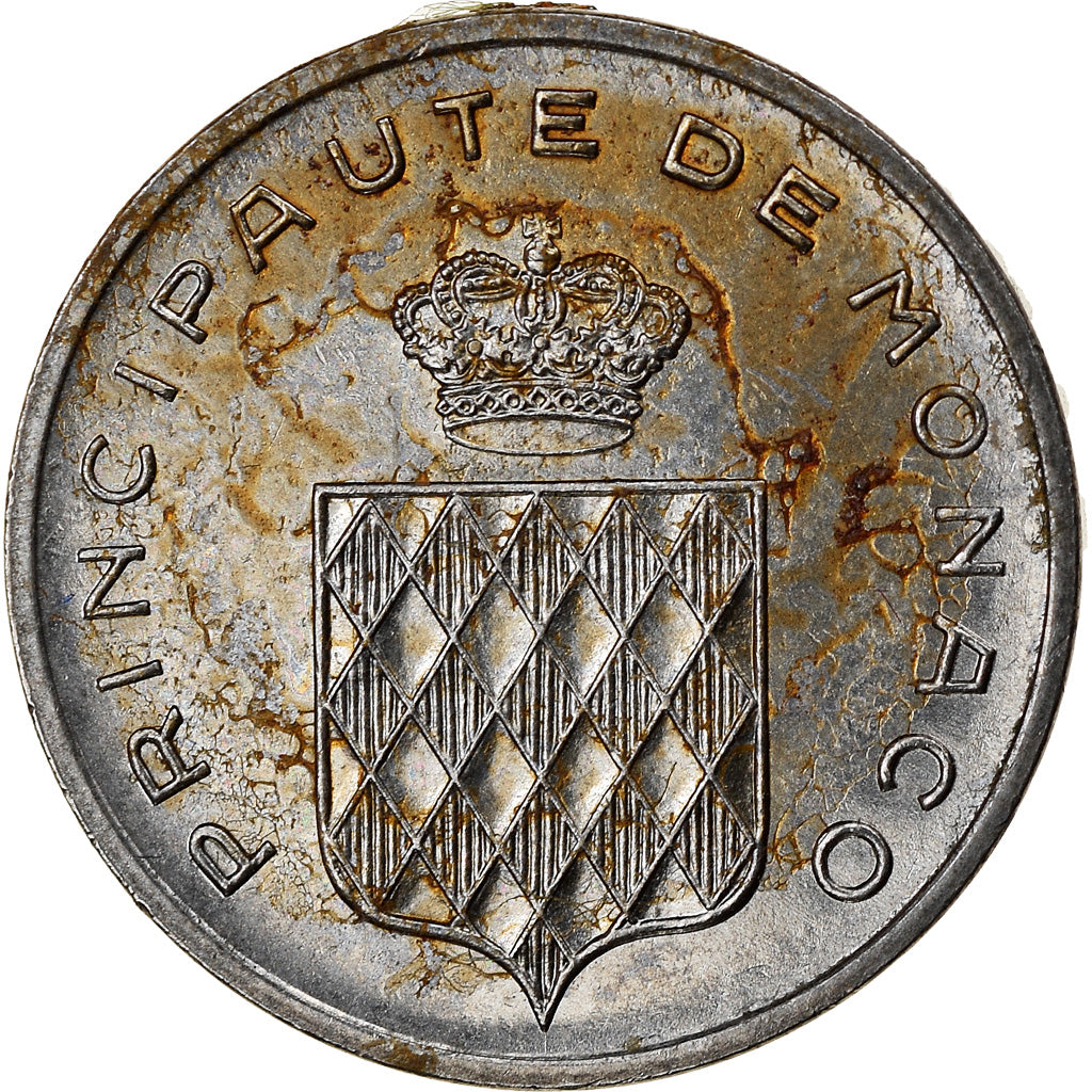 Coin, Monaco, Rainier III, Centime, 1977, EF(40-45), Stainless Steel, KM:155