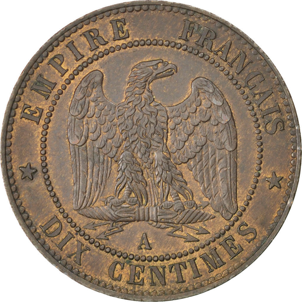 Monnaie, France, Napoleon III, Napoléon III, 10 Centimes, 1853, Paris, SUP