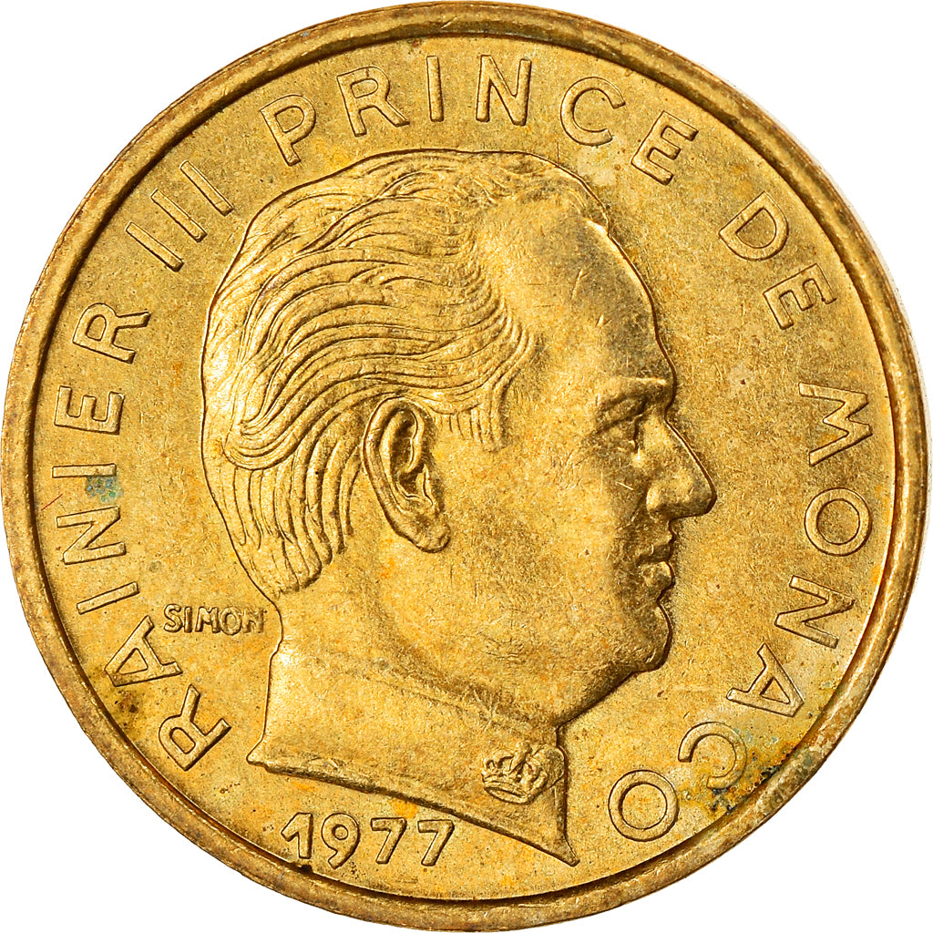 Coin, Monaco, Rainier III, 5 Centimes, 1977, AU(55-58), Aluminum-Bronze, KM:156