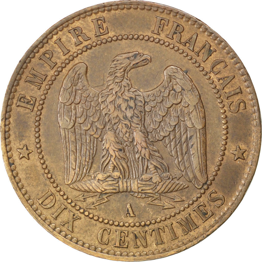 Monnaie, France, Napoleon III, Napoléon III, 10 Centimes, 1853, Paris, TTB+