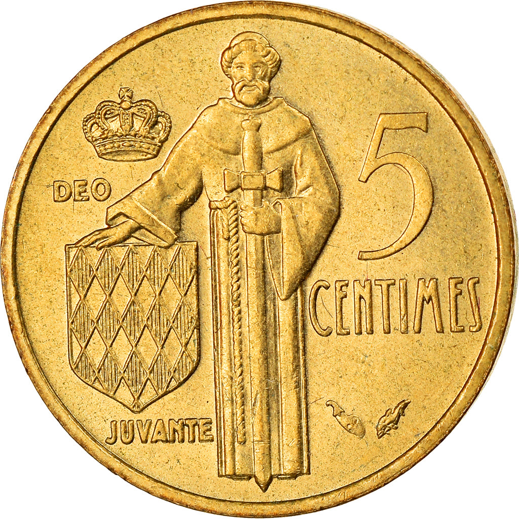Moneta, Monaco, Rainier III, 5 Centimes, 1977, SPL-, Alluminio-bronzo, KM:156