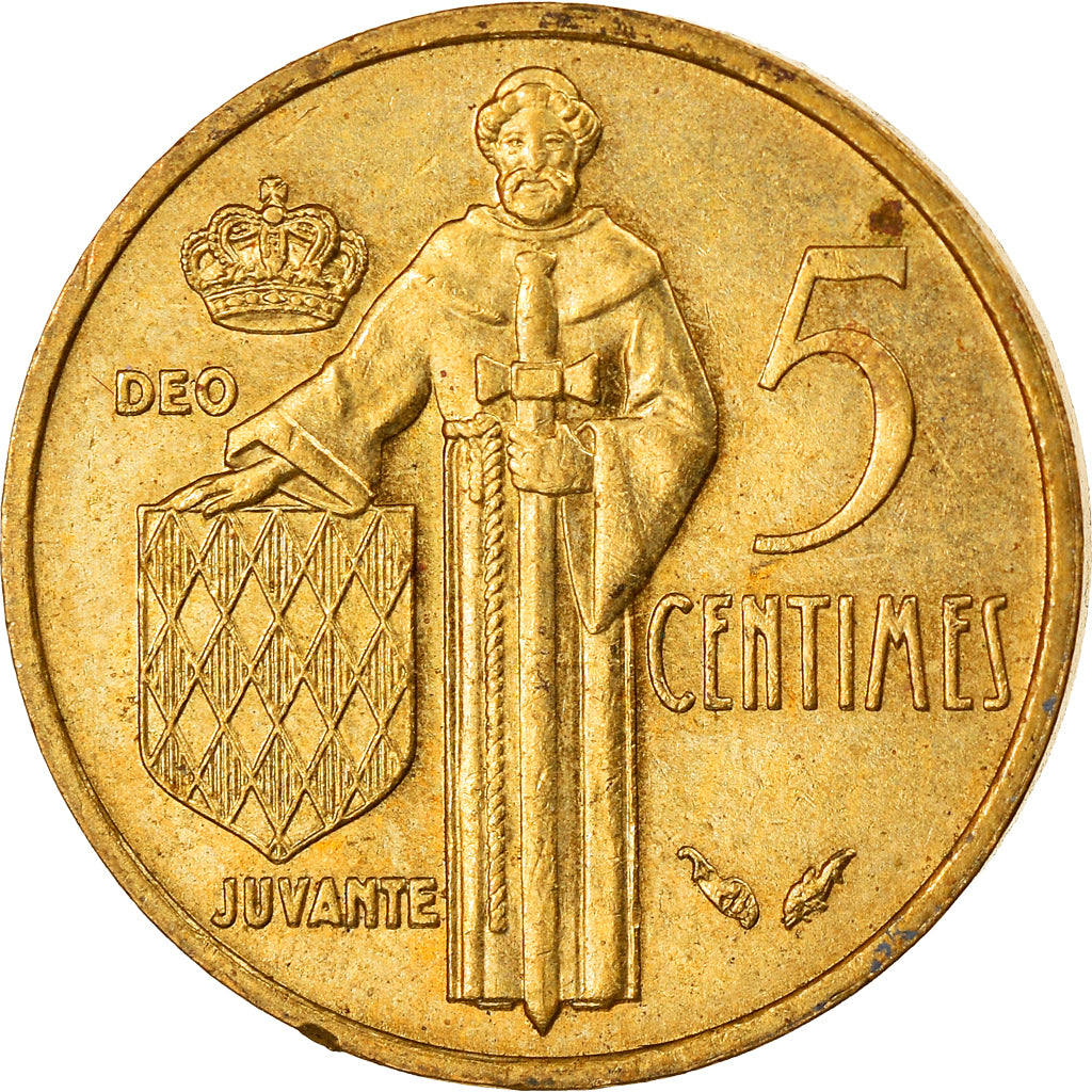 Moneta, Monaco, Rainier III, 5 Centimes, 1977, SPL-, Alluminio-bronzo, KM:156
