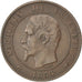 FRANCE, Napoléon III, 10 Centimes, 1854, Paris, KM #771.1, EF(40-45), Bronze, G.