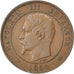 FRANCE, Napoléon III, 10 Centimes, 1854, Rouen, KM #771.2, EF(40-45), Bronze, G.