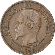Moneda, Francia, Napoleon III, Napoléon III, 10 Centimes, 1855, Rouen, MBC