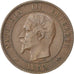 Moneda, Francia, Napoleon III, Napoléon III, 10 Centimes, 1855, Rouen, MBC