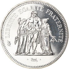 Moeda, França, Hercule, 50 Francs, 1980, Paris, MS(65-70), Prata, KM:941.1
