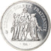 Moeda, França, Hercule, 50 Francs, 1980, Paris, MS(65-70), Prata, KM:941.1