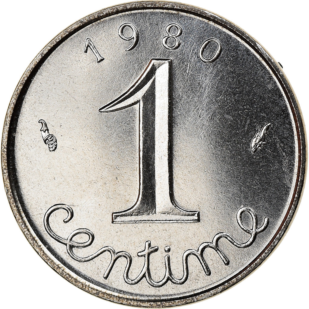 Münze, Frankreich, Épi, Centime, 1980, Paris, STGL, Stainless Steel, KM:928