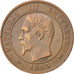 FRANCE, Napoléon III, 10 Centimes, 1855, Rouen, KM #771.2, EF(40-45), Bronze, G.