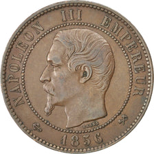 Second Empire, 10 Centimes Napoléon III tête nue 1856 B, KM 771.2
