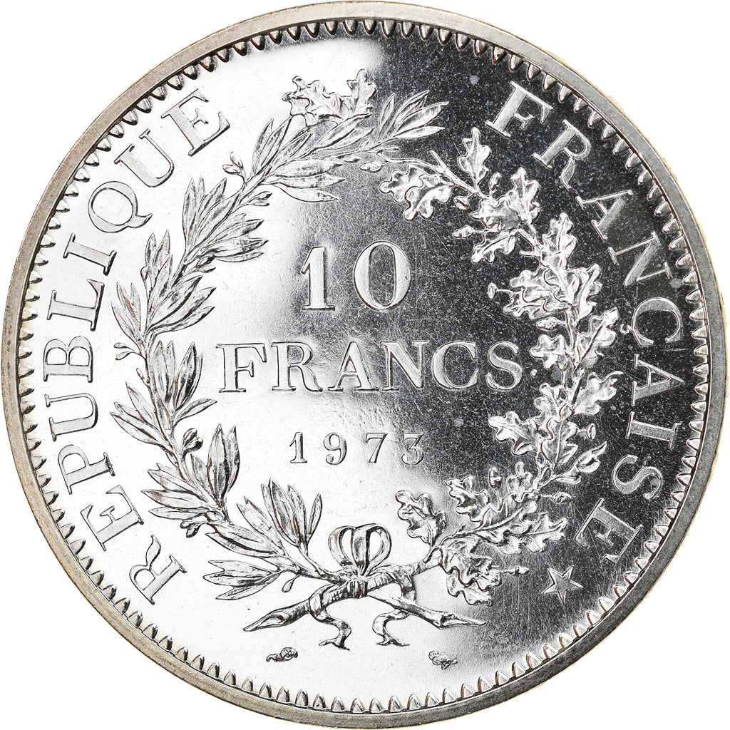 Coin, France, Hercule, 10 Francs, 1973, Paris, MS(65-70), Silver, KM:932
