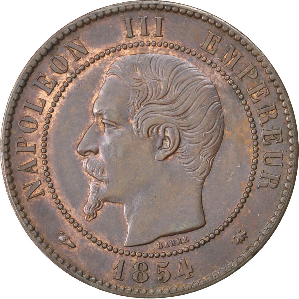 Coin, France, Napoleon III, Napoléon III, 10 Centimes, 1854, Strasbourg