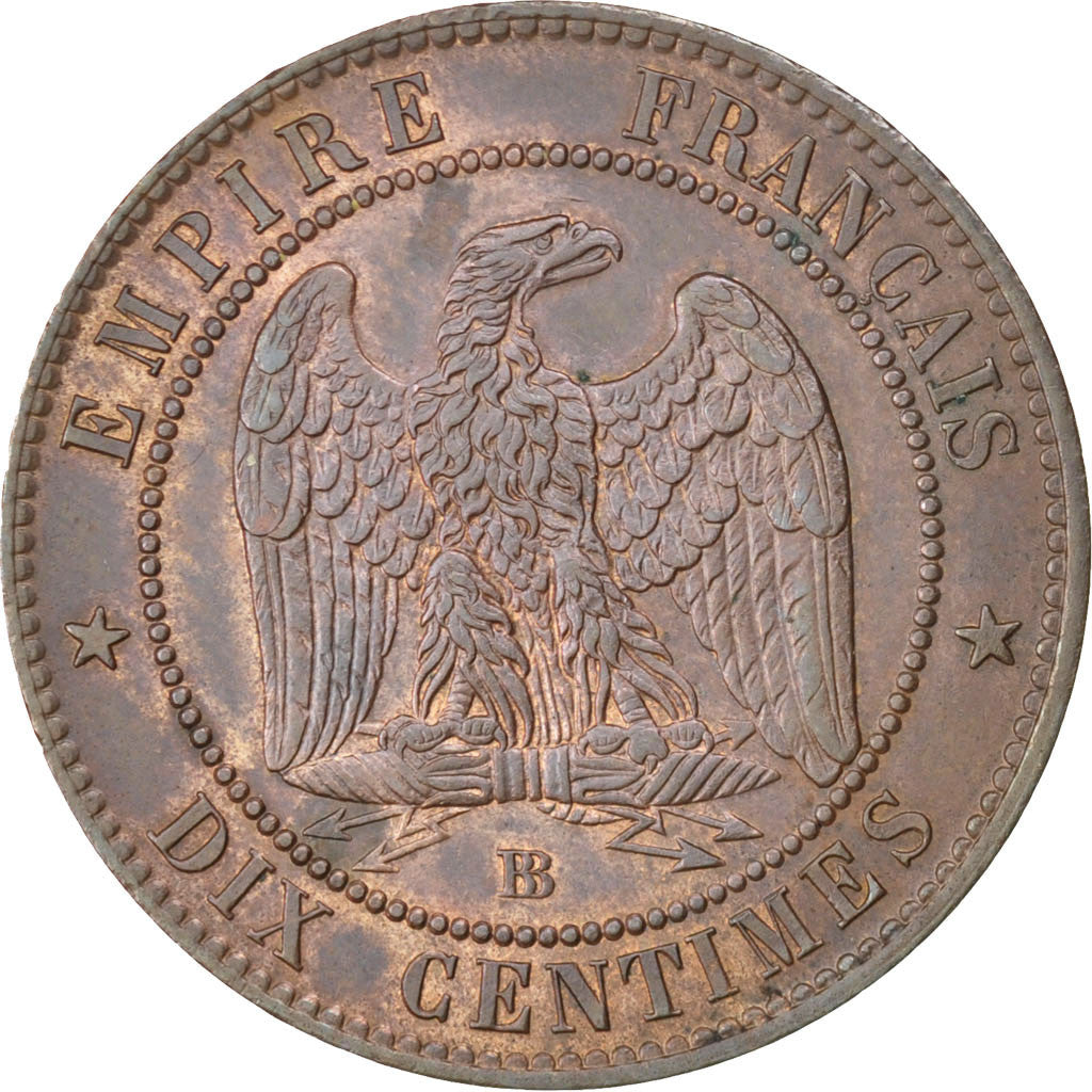 Coin, France, Napoleon III, Napoléon III, 10 Centimes, 1854, Strasbourg