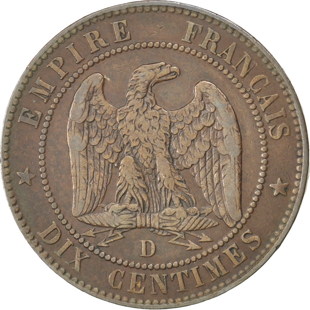 Coin, France, Napoleon III, Napoléon III, 10 Centimes, 1854, Lyon, EF(40-45)