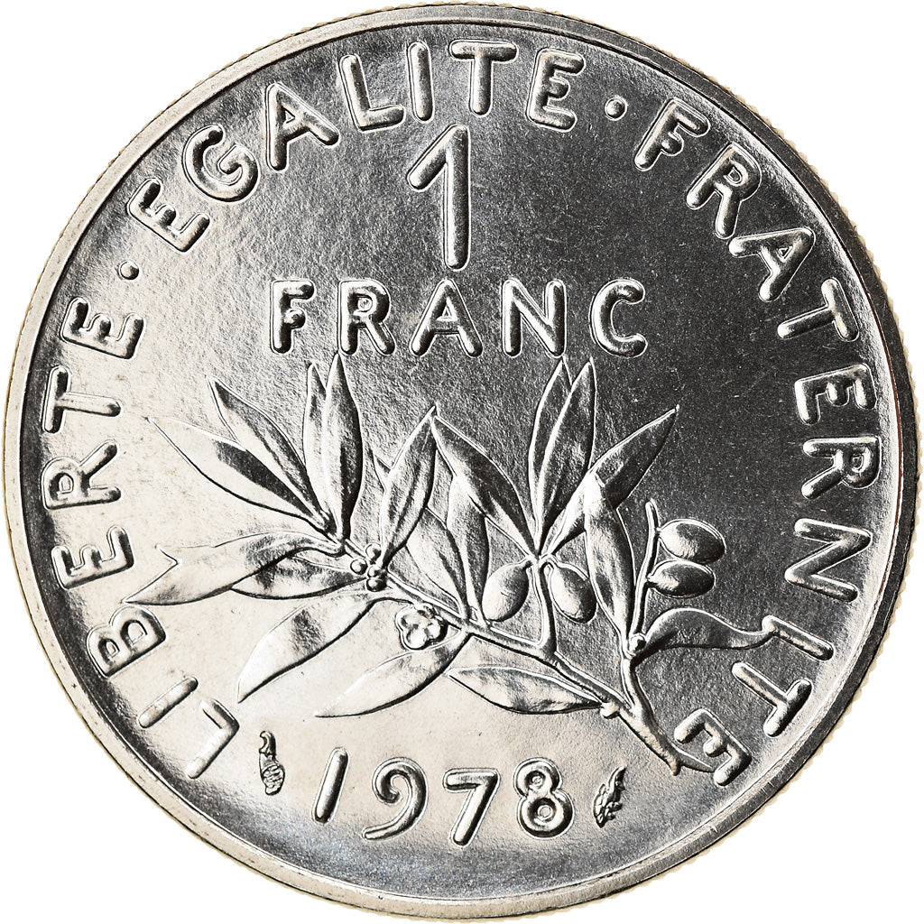 Coin, France, Semeuse, Franc, 1978, Paris, MS(65-70), Nickel, KM:925.1