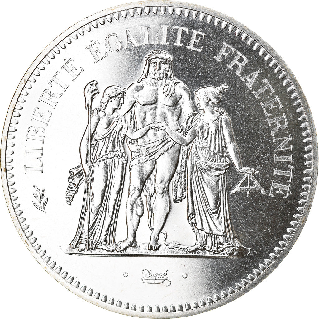 Coin, France, Hercule, 50 Francs, 1978, Paris, MS(65-70), Silver, KM:941.1