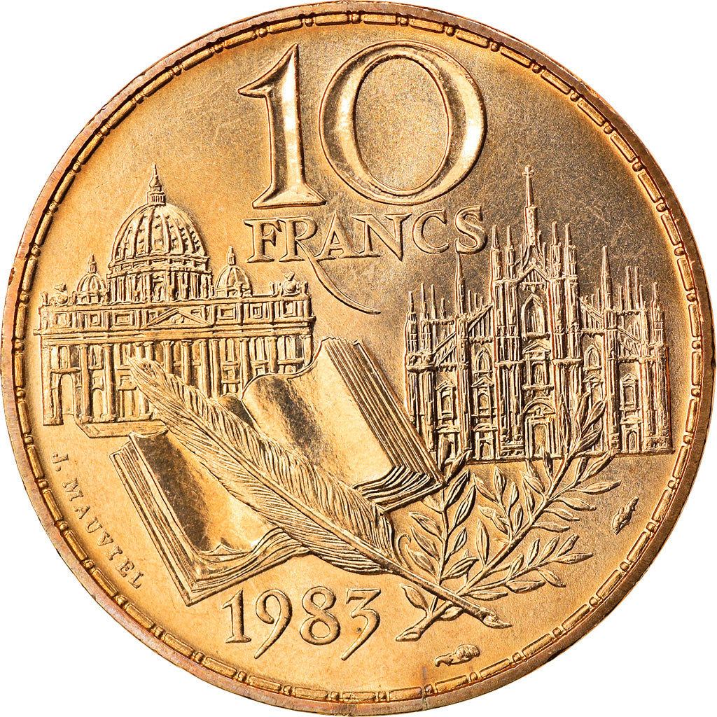 Monnaie, France, Stendhal, 10 Francs, 1983, Paris, FDC, Nickel-Bronze