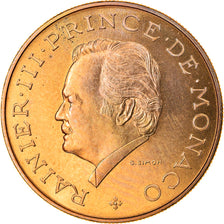 Moneda, Mónaco, Rainier III, 10 Francs, 1974, FDC, Cobre - níquel - aluminio