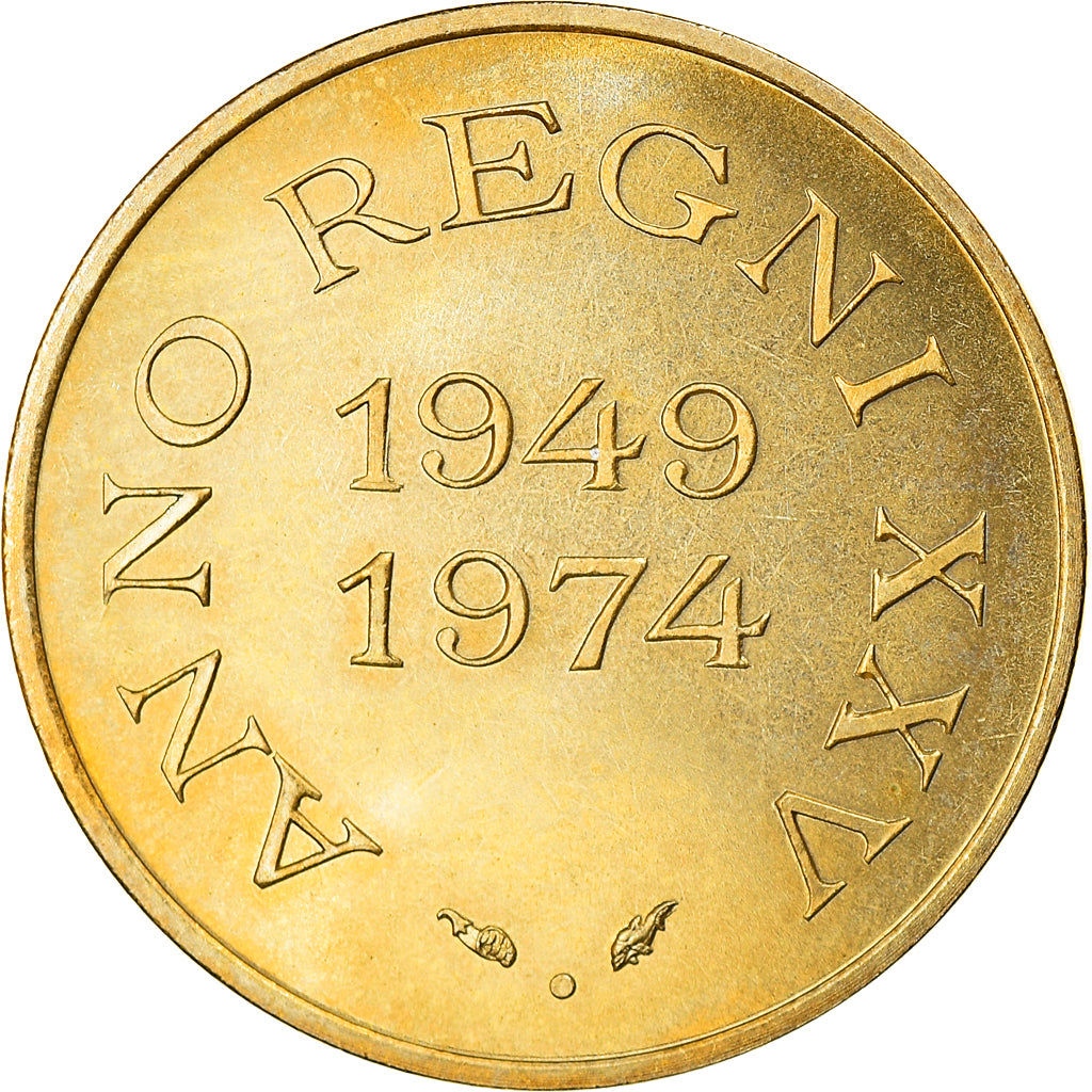 Monaco, Token, Le Prince Rainier III, Anno Regni XXV, 1974, MS(65-70)