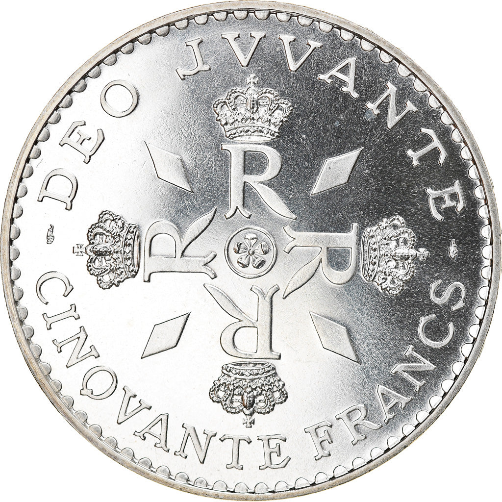 Moneta, Monaco, Rainier III, 50 Francs, 1974, FDC, Argento, KM:152.1, Gadoury:MC