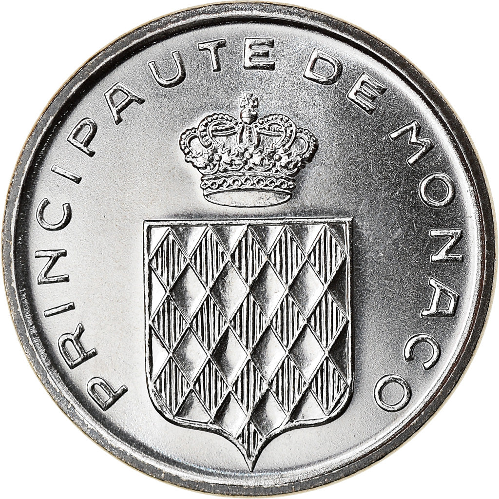 Coin, Monaco, Rainier III, Centime, 1982, MS(65-70), Stainless Steel, KM:155