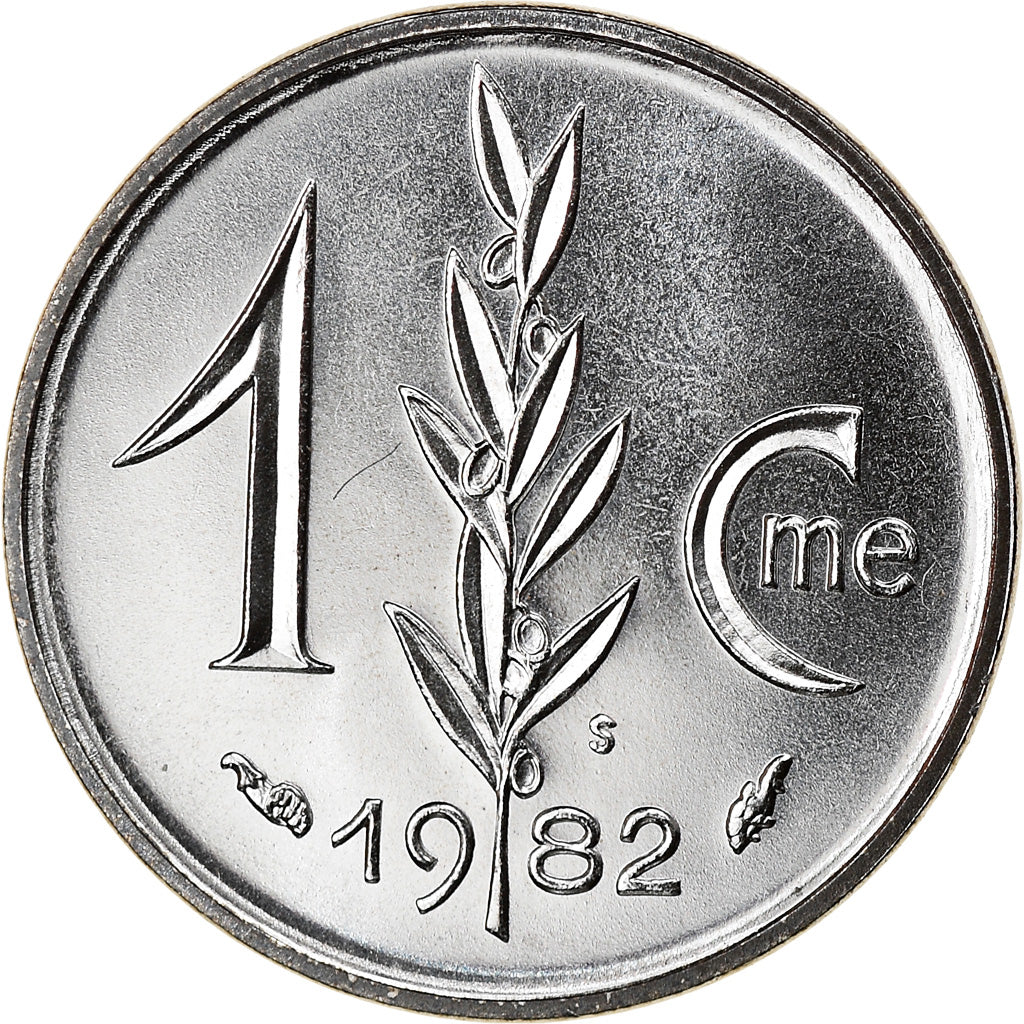 Coin, Monaco, Rainier III, Centime, 1982, MS(65-70), Stainless Steel, KM:155