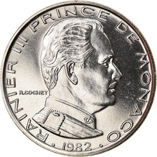 Coin, Monaco, Rainier III, Franc, 1982, MS(65-70), Nickel, KM:140, Gadoury:MC