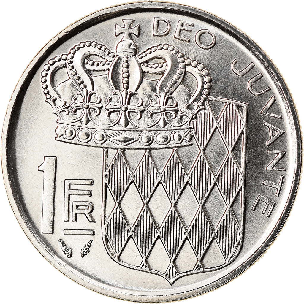 Coin, Monaco, Rainier III, Franc, 1982, MS(65-70), Nickel, KM:140, Gadoury:MC