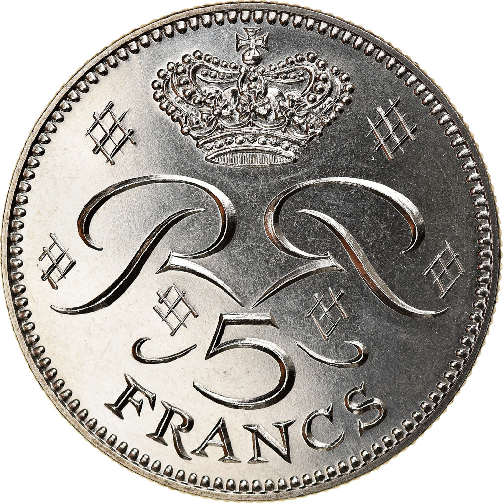 Monnaie, Monaco, Rainier III, 5 Francs, 1982, FDC, Copper-nickel, Gadoury:MC