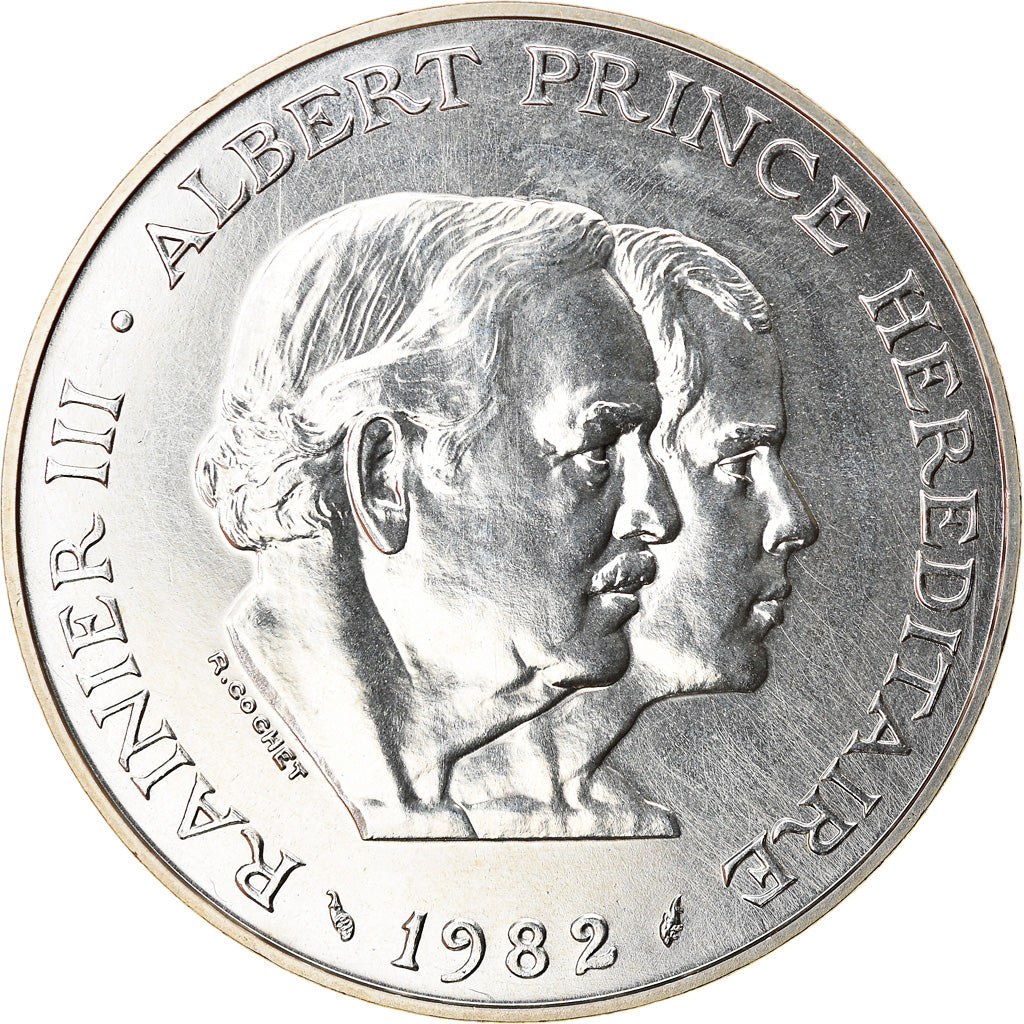 Coin, Monaco, Rainier III, 100 Francs, 1982, MS(65-70), Silver, KM:161