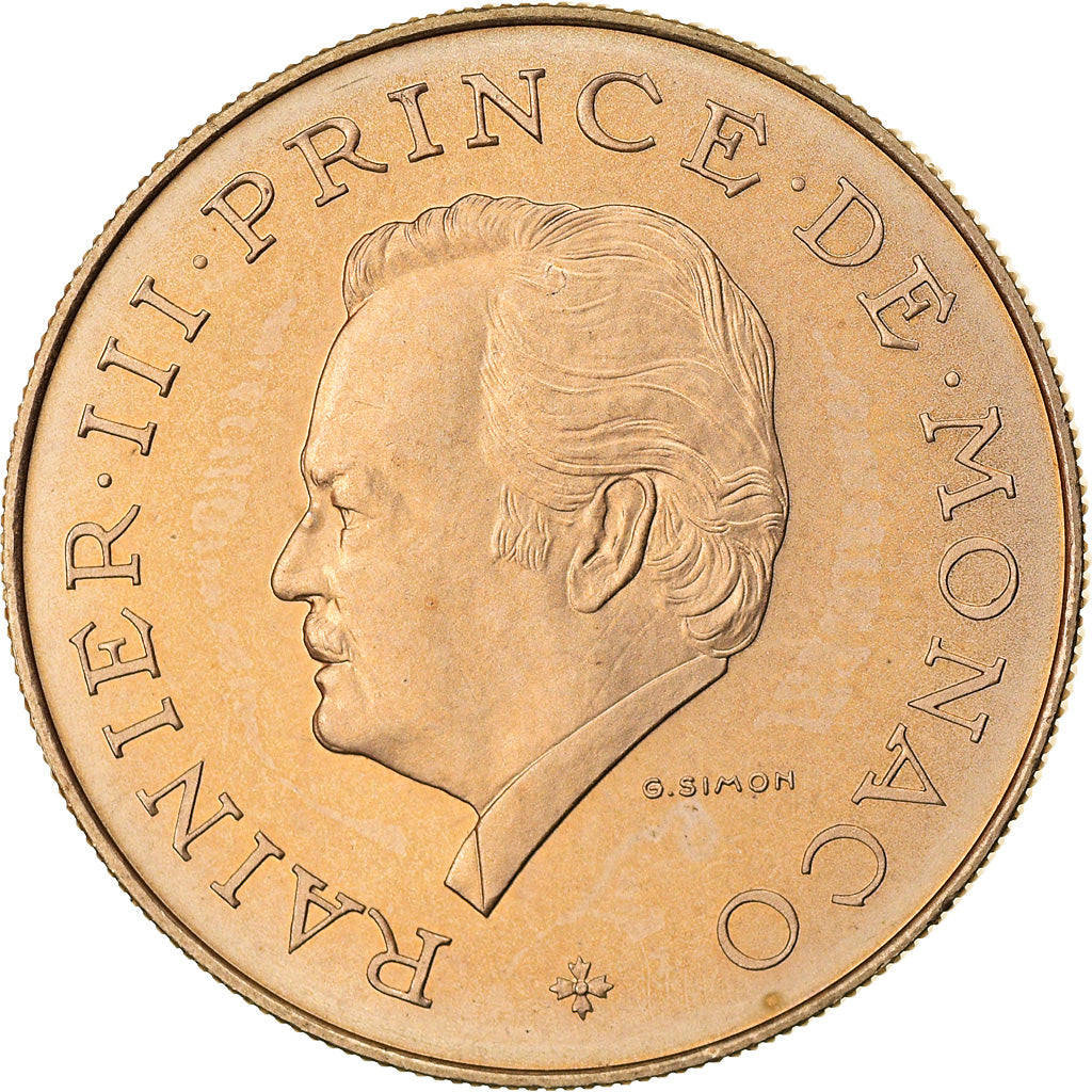 Monnaie, Monaco, Rainier III, 10 Francs, 1975, FDC, Copper-Nickel-Aluminum