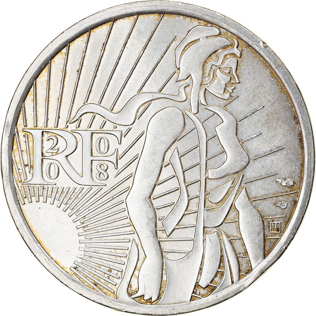 Francja, 5 Euro, 2008, EF(40-45), Srebro, Gadoury:EU287, KM:1534