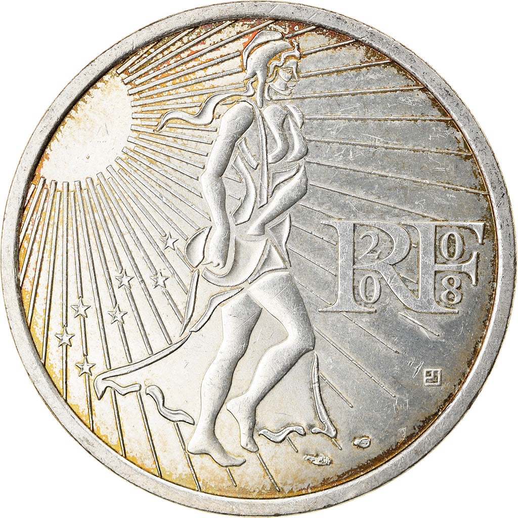 France, 15 Euro, 2008, EF(40-45), Silver, Gadoury:EU288, KM:1535