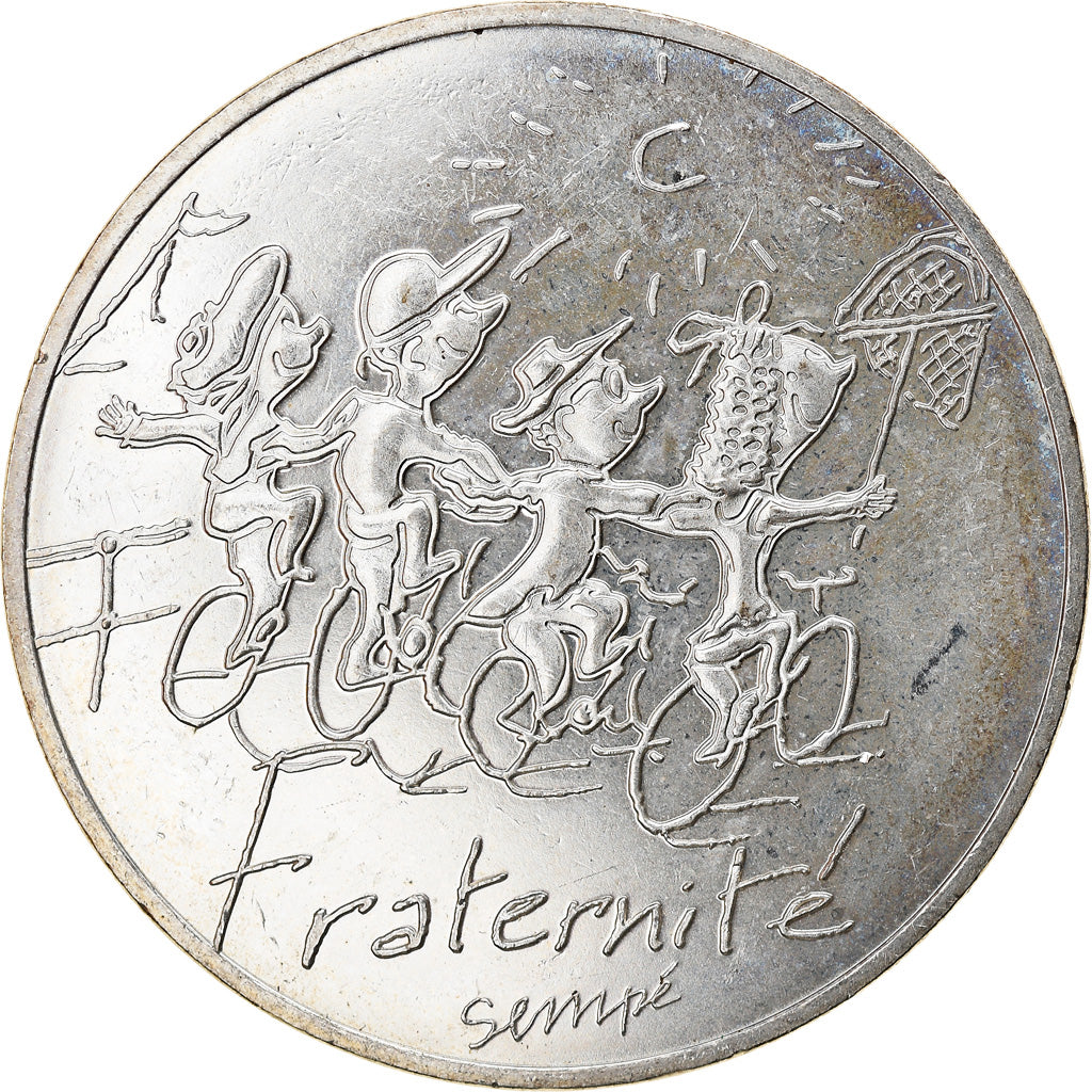 Francja, 10 Euro, Fraternité, 2014, MS(63), Srebro, Gadoury:EU719