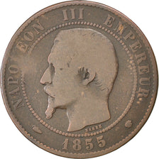 Coin, France, Napoleon III, Napoléon III, 10 Centimes, 1855, Marseille