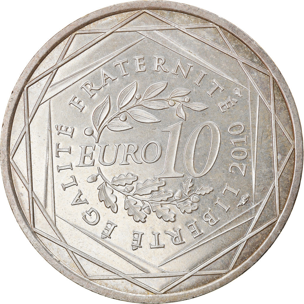 France, 10 Euro, Corse, 2010, MS(63), Silver, Gadoury:EU399, KM:1658