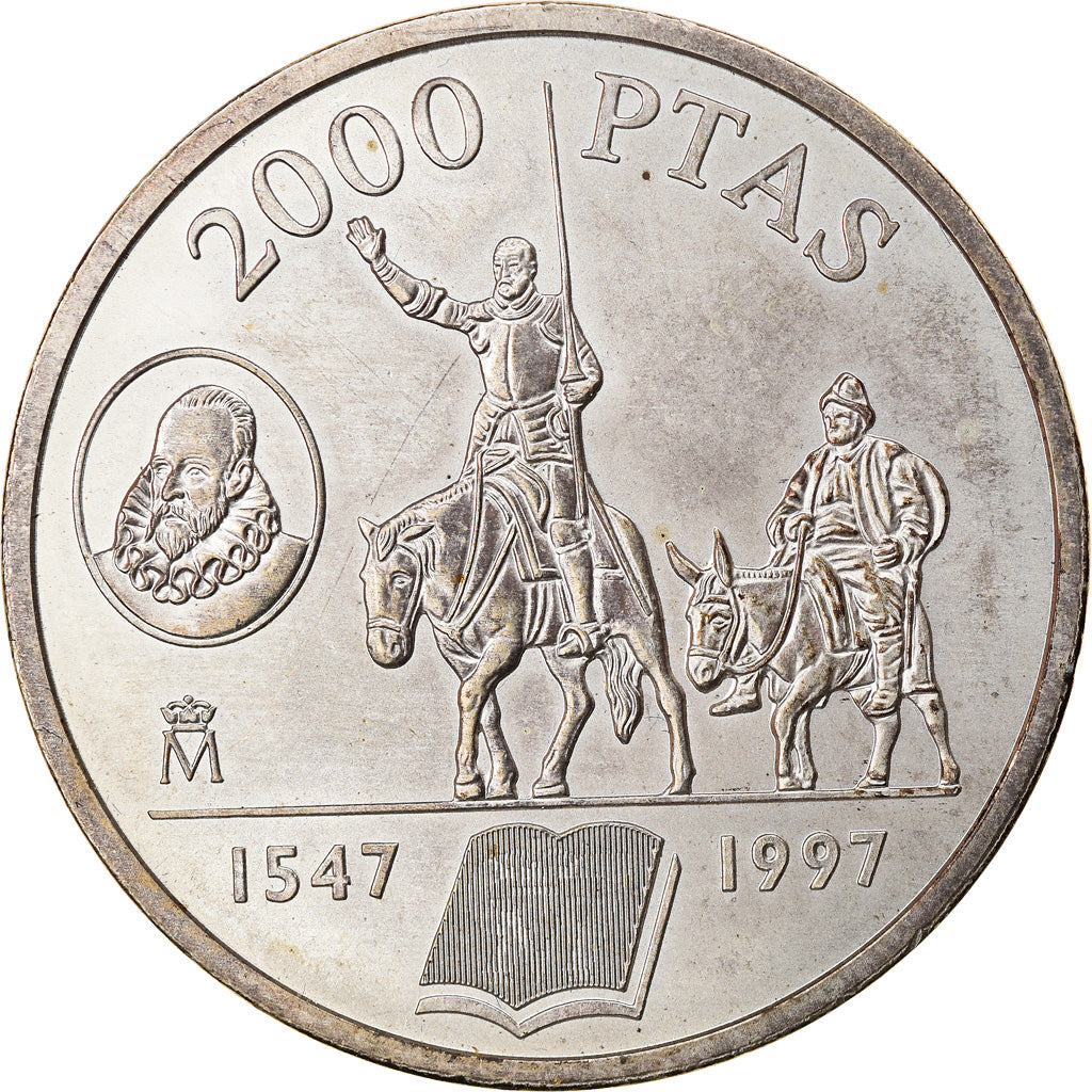 Moneta, Spagna, Juan Carlos I, 2000 Pesetas, 1997, Madrid, SPL, Argento, KM:999