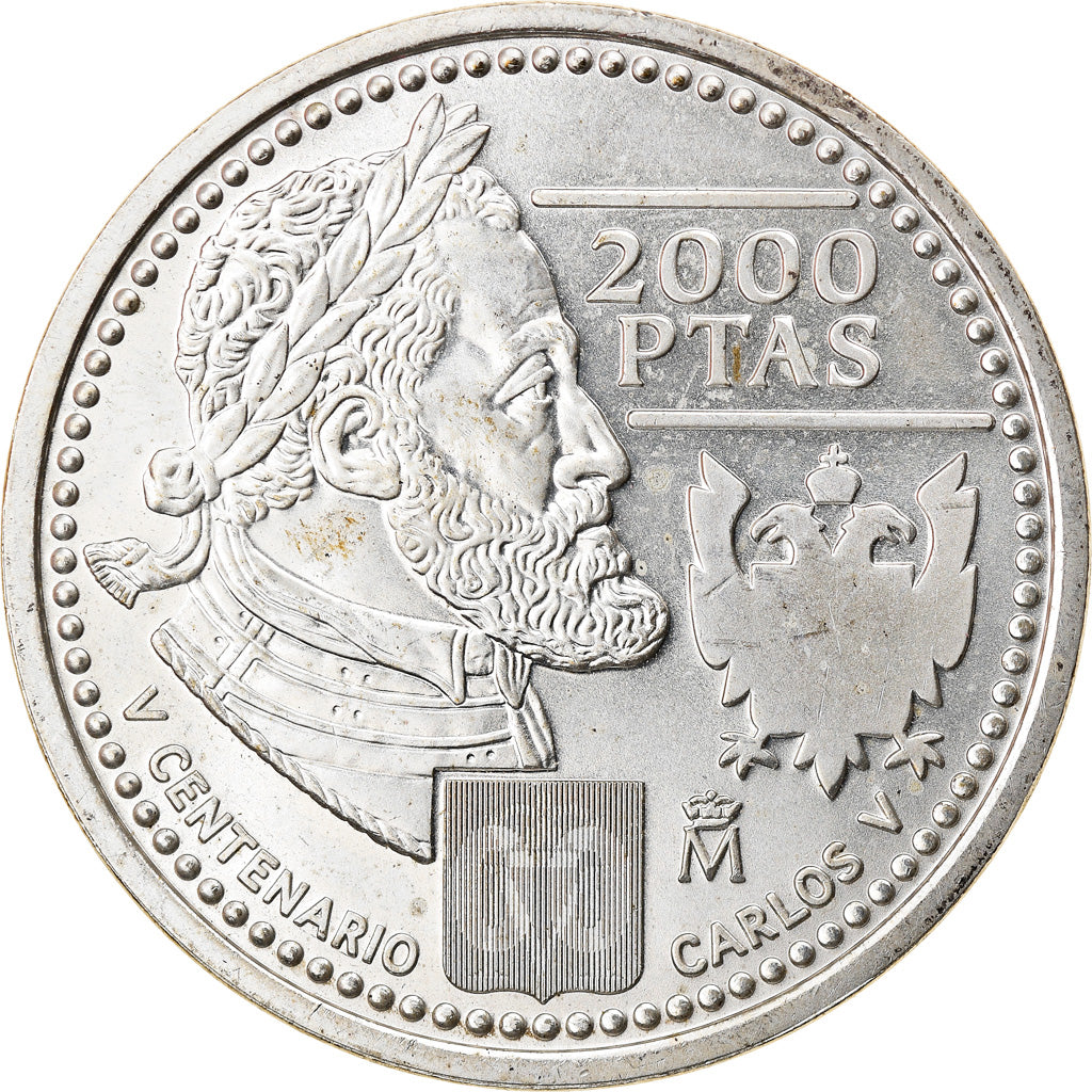 Moneda, España, Juan Carlos I, 2000 Pesetas, 2000, Madrid, FDC, Plata, KM:1015