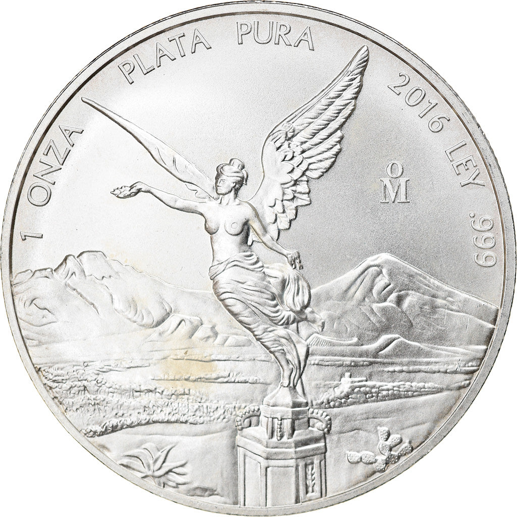 Coin, Mexico, Libertad, 1 Onza, 2016, Bullion, MS(65-70), Silver