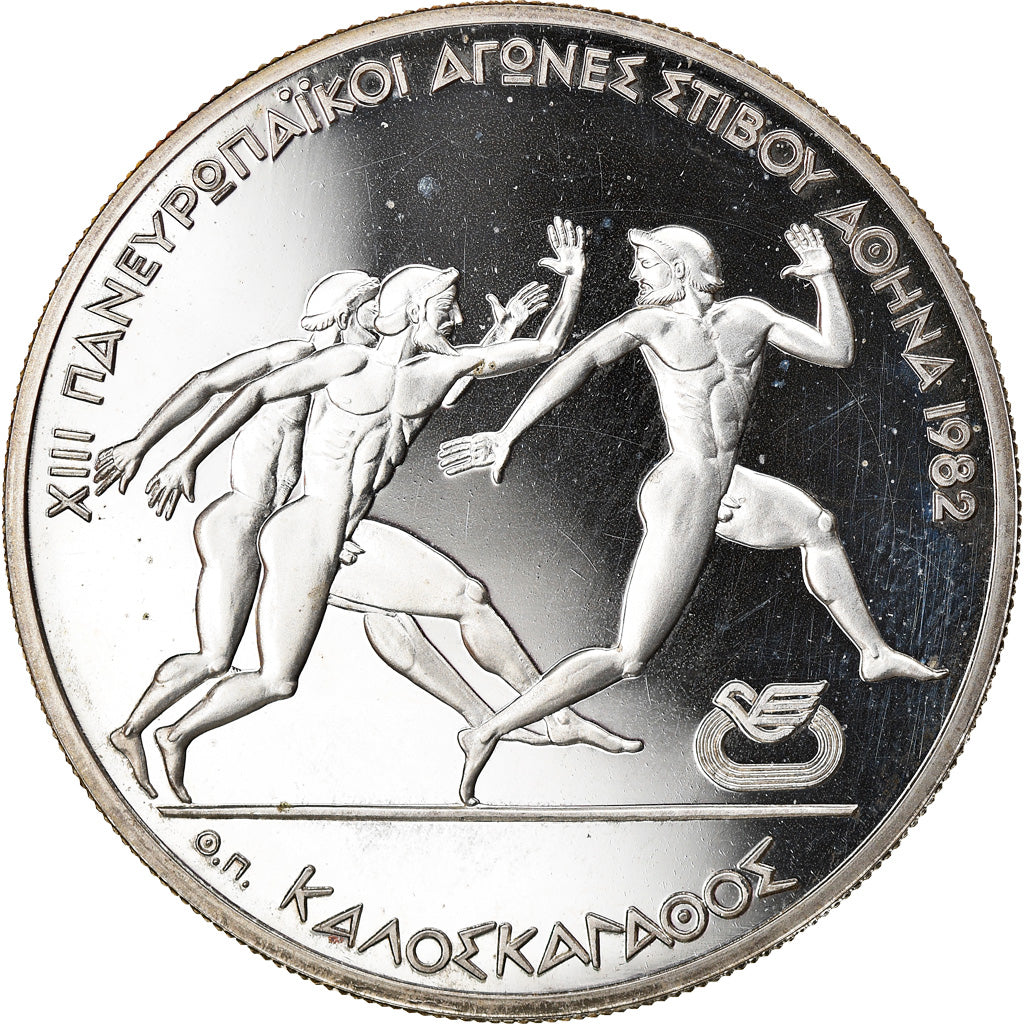 Coin, Greece, 500 Drachmai, 1981, Proof, MS(63), Silver, KM:127