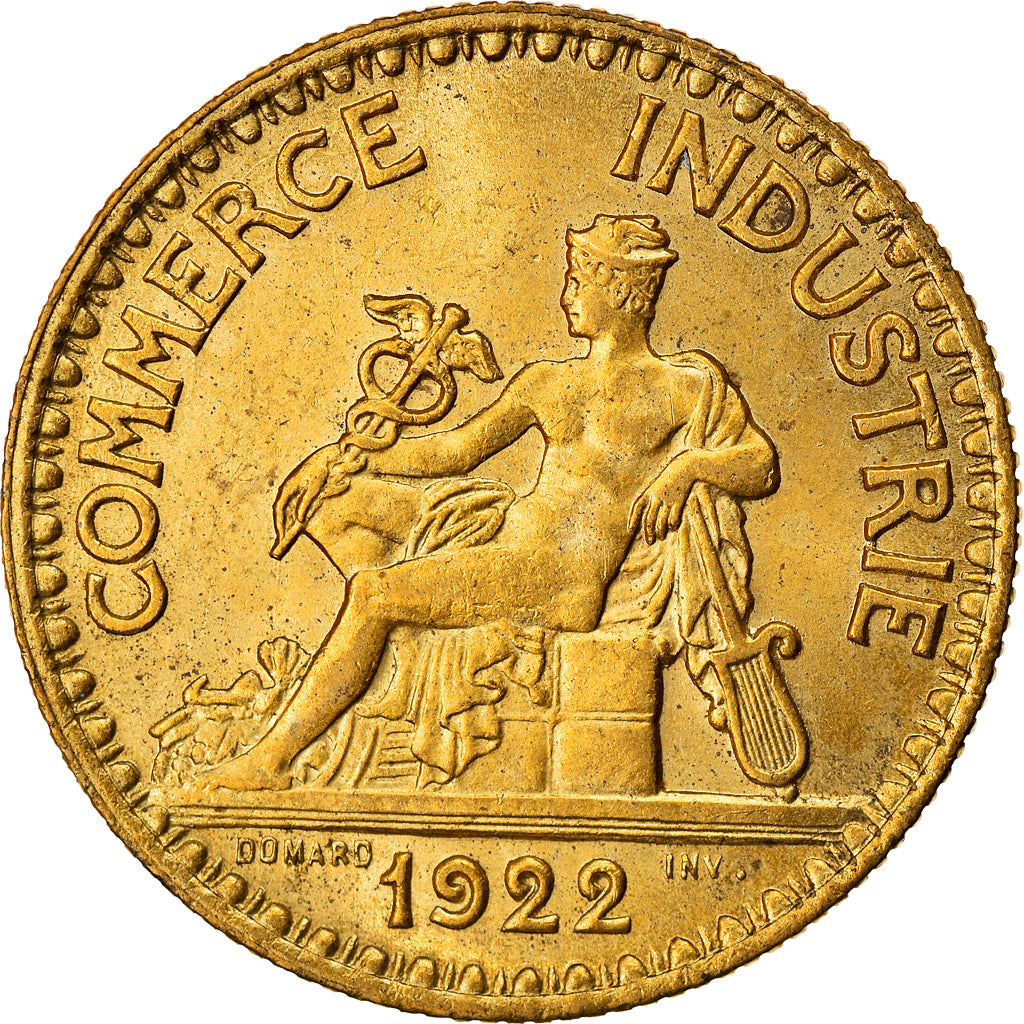 Munten, Frankrijk, Chambre de commerce, 2 Francs, 1922, Paris, UNC-