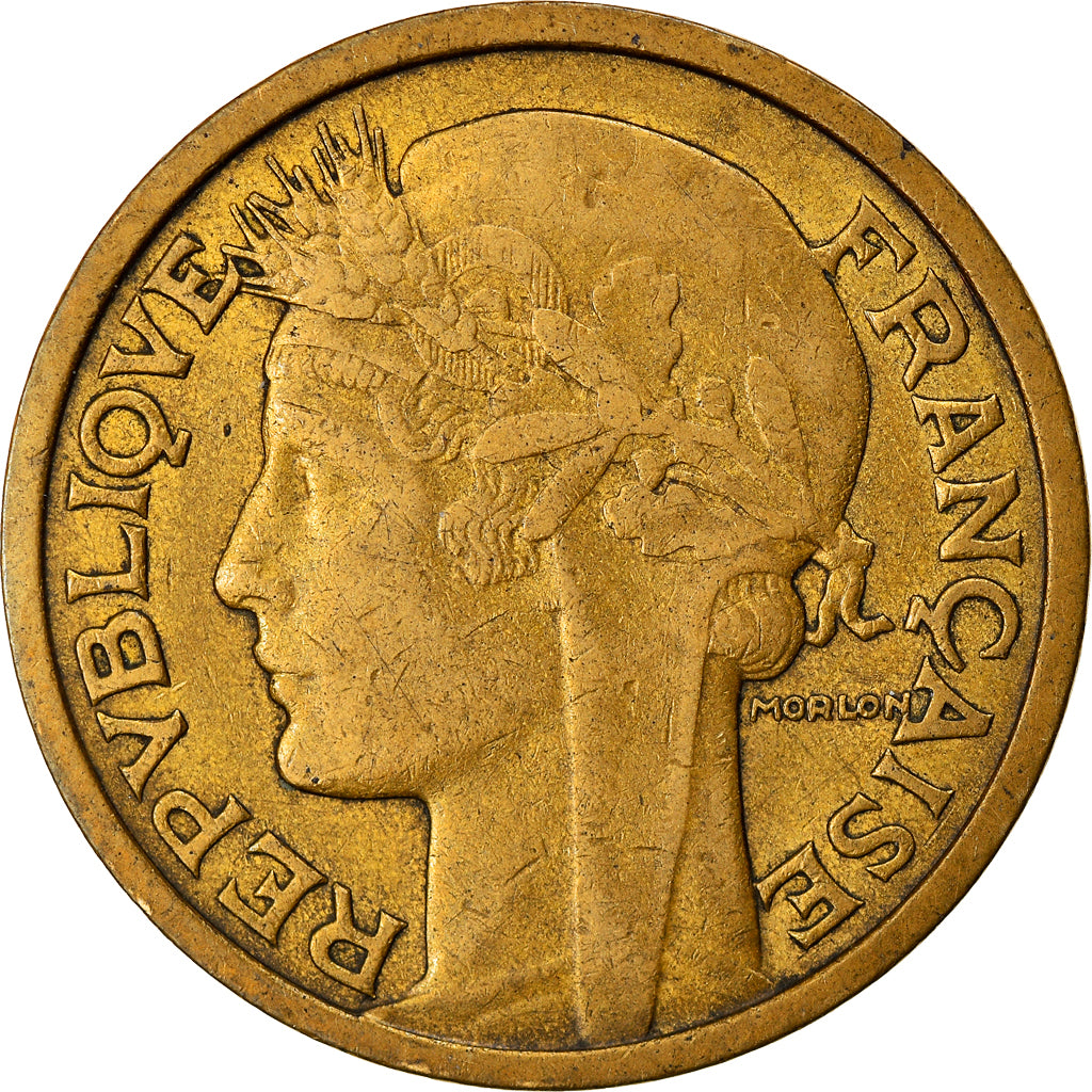 Monnaie, France, Morlon, 2 Francs, 1935, TTB, Aluminum-Bronze, Gadoury:535