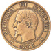 FRANCE, Napoléon III, 10 Centimes, 1853, Lille, KM #771.7, EF(40-45), Bronze, G.