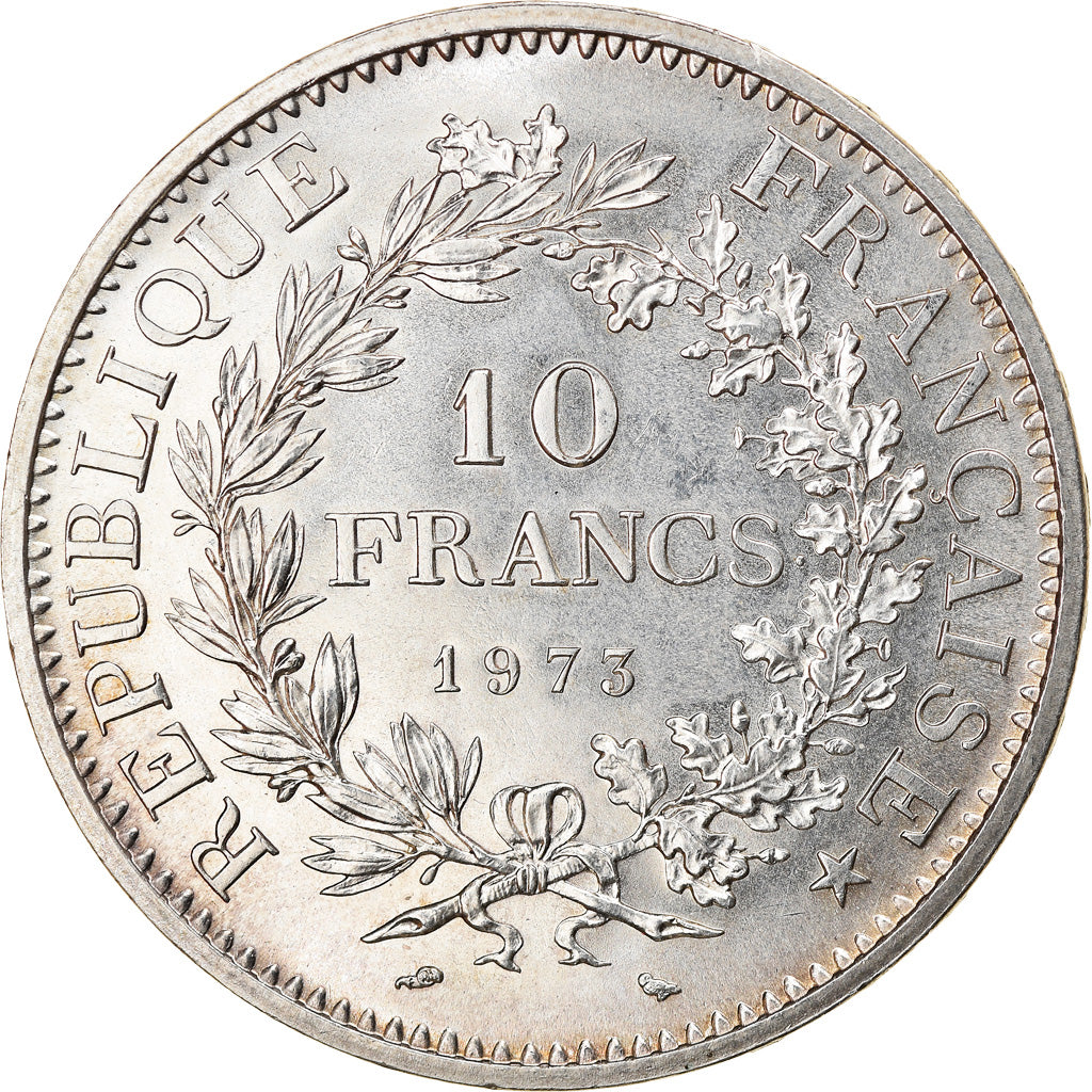 Coin, France, Hercule, 10 Francs, 1973, Paris, MS(63), Silver, KM:932