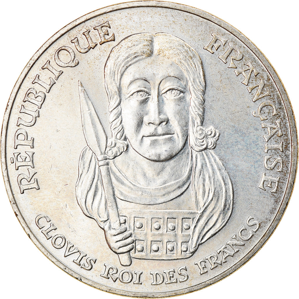 Monnaie, France, Clovis, 100 Francs, 1996, SUP+, Argent, Gadoury:953, KM:1180